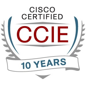 CCIE 10 Years Logo