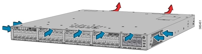 Airflow Direction of Cisco Catalyst 9300 Switches