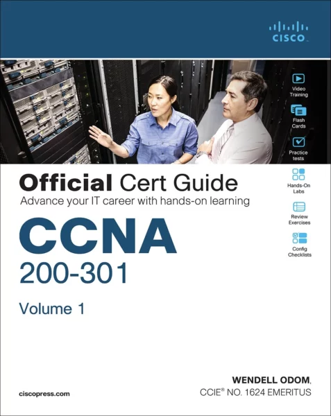 CCNA 200-301 Official Cert Guide, Volume 1 - Book Cover